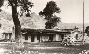 Wyoming Buffalo Bill Colonel Cody Ranch old RPPC Photo 1907