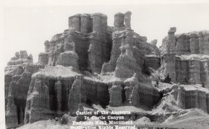 South Dakota Badlands National Park Castle Trail Canedy's Camera Shop RPPC 1940