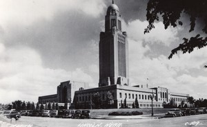 Nebraska Lincoln Capitol old RPPC Photo LL Cook EKC 1940's