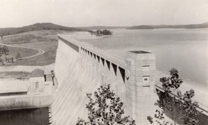 Arkansas Norfork Dam General View old RPPC Photo 1940's