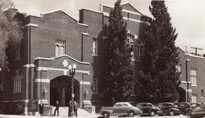 California Whittier First Friends Church old RPPC Photo 1954