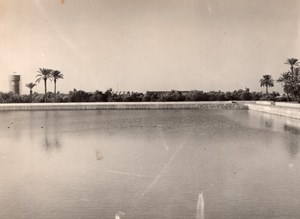 Morocco Marrakech Menara Gardens Basin old Photo 1940's