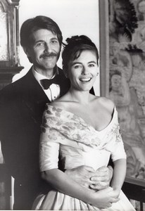 Actors Peter Coyote & Elizabeth Hurley in Act of Will old Photo 1989