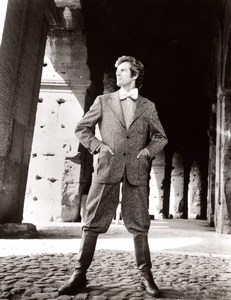 Rome Coliseum 1970's Men Fashion J.P. Stevens Textile old Photo