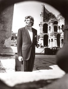 Rome Coliseum 1970's Men Fashion J.P. Stevens Textile old Photo