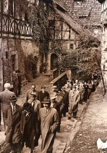 Germany Foreign Poets Visiting Wartburg Castle WWII old Press Photo 1942
