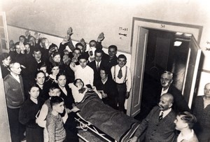 Germany? Wounded Group in Hospital old Press Photo 1930's
