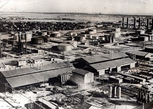 Middle East ? Oil refinery ? WWII related Old Press Photo 1940's