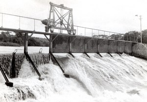 Germany? Temporary Dam? River old Press Photo 1940's