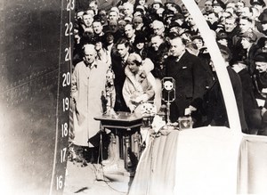 Belgium ? New Ship Christening? Princess ? Old Press Photo 1940's