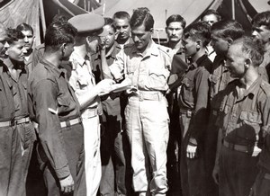 WWII Red Cross Roy Stains & Punjab Regiment Wewak New Guinea Photo 1944