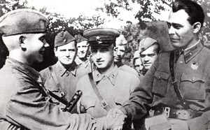 WWII Russia Tuapse Leonid Brezhnev Red Army Soldier Malov Photo 1942 later print