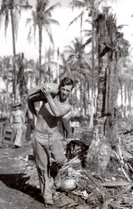 WWII Los Negros Island Australian RAAF JG Kennar of Coonabarabran Old Photo 1944