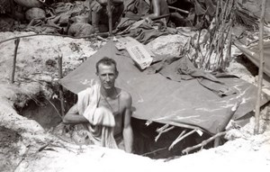 WWII Los Negros Island Australian RAAF Cook EG Wright of Rosewood Old Photo 1944