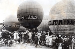 France Tours Aeronaut Professor Piccard Planchon Ramade Race old Photo 1938