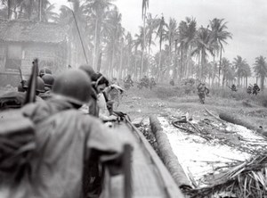 WWII Los Negros Island American Troops Cavalry old Tom Shafer Photo 1944