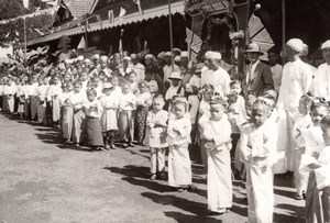 Burma Prince of Wales Visit Burmese School children old Press Photo 1920's