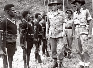 Aitape Lord Wakehurst Royal Papua New Guinea Constabulary old Press Photo 1945