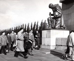 East Germany Republic Anniversary Berlin Soviet War Memorial old Photo 1956