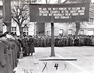 East Germany Occupation Jüterbog Soviet Propaganda old Photo 1958