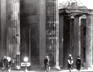 Germany Berlin Conference Brandenburg Gate old Press Photo 1954