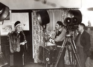 Miss Australia 1946 Rhondda Kelly & Cameramen Studio Lights old Photo