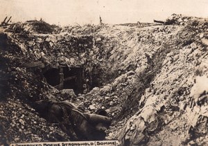 Somme A destroyed Boche Stronghold WWI old Photo 1914-1918