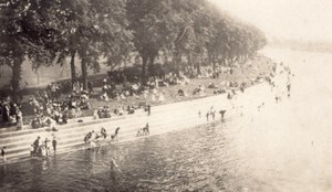 United Kingdom Nottingham Trent Bank River old Kingsway RPPC Photo 1910's