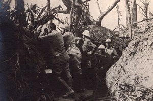 French Artillery Observation Post Trench WWI old Photo 1914-1918