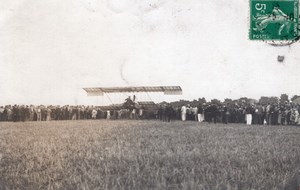 France Aviation Pioneers Farman or Delagrange? Old Real Photo Postcard 1910