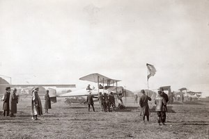 French Military Aviation Breguet Biplane Rene Moineau old Meurisse Photo 1911