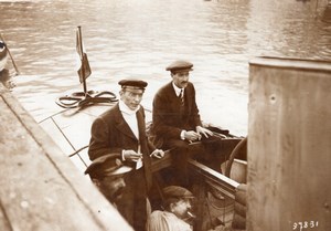 Monaco Alphonse Tellier Emile Dubonnet Panhard Motor Boat old Rol Photo 1914
