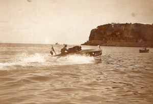 Monaco Meet Motor Boat Races Youki Tellier ? Old Rol Photo 1913