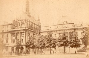 La Commune de Paris Palais de Justice Ruins old Loubere Photo 1871