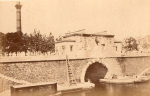 La Commune de Paris La Bastille Colonne de Juillet old Loubere Photo 1871