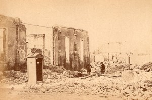 La Commune de Paris Docks de la Vilette Ruins old Loubere Photo 1871