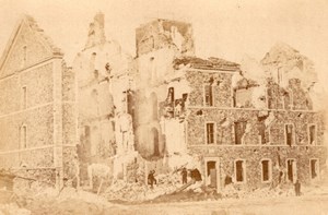 La Commune de Paris Porte d'Issy Ruins old Loubere Photo 1871