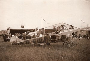 France Aviation Clement-Bayard Monoplane Hangars old Rol Photo 1912