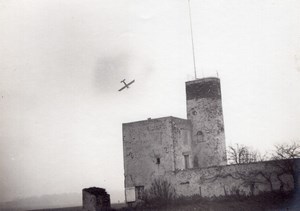 France Aviation Antoinette? Monoplane in Flight old Photo 1910's