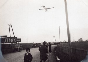 France Aviation Antoinette Monoplane in Flight old Photo 1910's