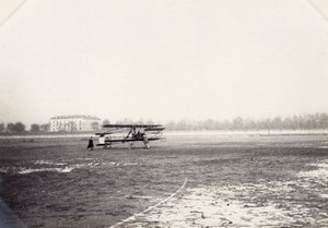 Issy-les-Moulineaux Aviation Maurice Clement Bayard Biplane old Photo 1909