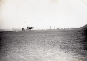 Issy-les-Moulineaux Aviation Maurice Clement Bayard Biplane Flight Photo 1909