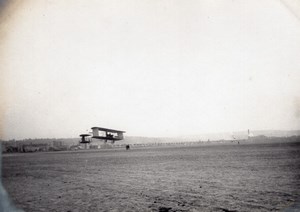 Issy-les-Moulineaux Aviation Maurice Clement Bayard Biplane Flight Photo 1909