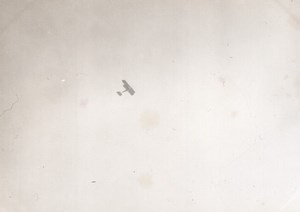 France Picardie Aviation Biplane in Flight Circuit de l'Est? old Photo 1910