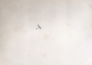 France Picardie Aviation Biplane in Flight Circuit de l'Est? old Photo 1910