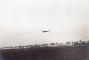 France Aviation Bleriot? Monoplane about to land? Old Photo 1910