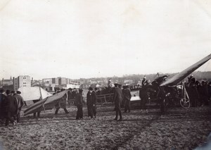 France Aviation Emile Dubonnet on Tellier Monoplane old Photo 1910