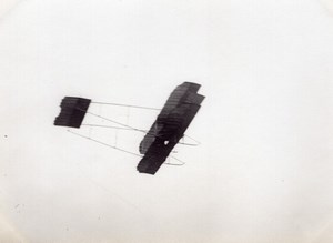 France Aviation Caudron ? Biplane in flight old Photo 1910