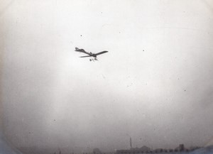 France Aviation Antoinette ? Monoplane in Flight old Photo circa 1910