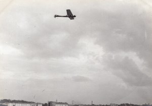 France Aviation Antoinette Monoplane in Flight old Photo circa 1910